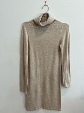 French Connection Women's Bodycon Sweater Dress with Ribbed Turtleneck